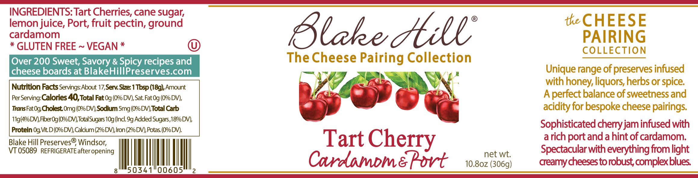 Blake Hill Preserves - Wholesale Jam/Jelly - Tart Cherry with Cardamon and Port12