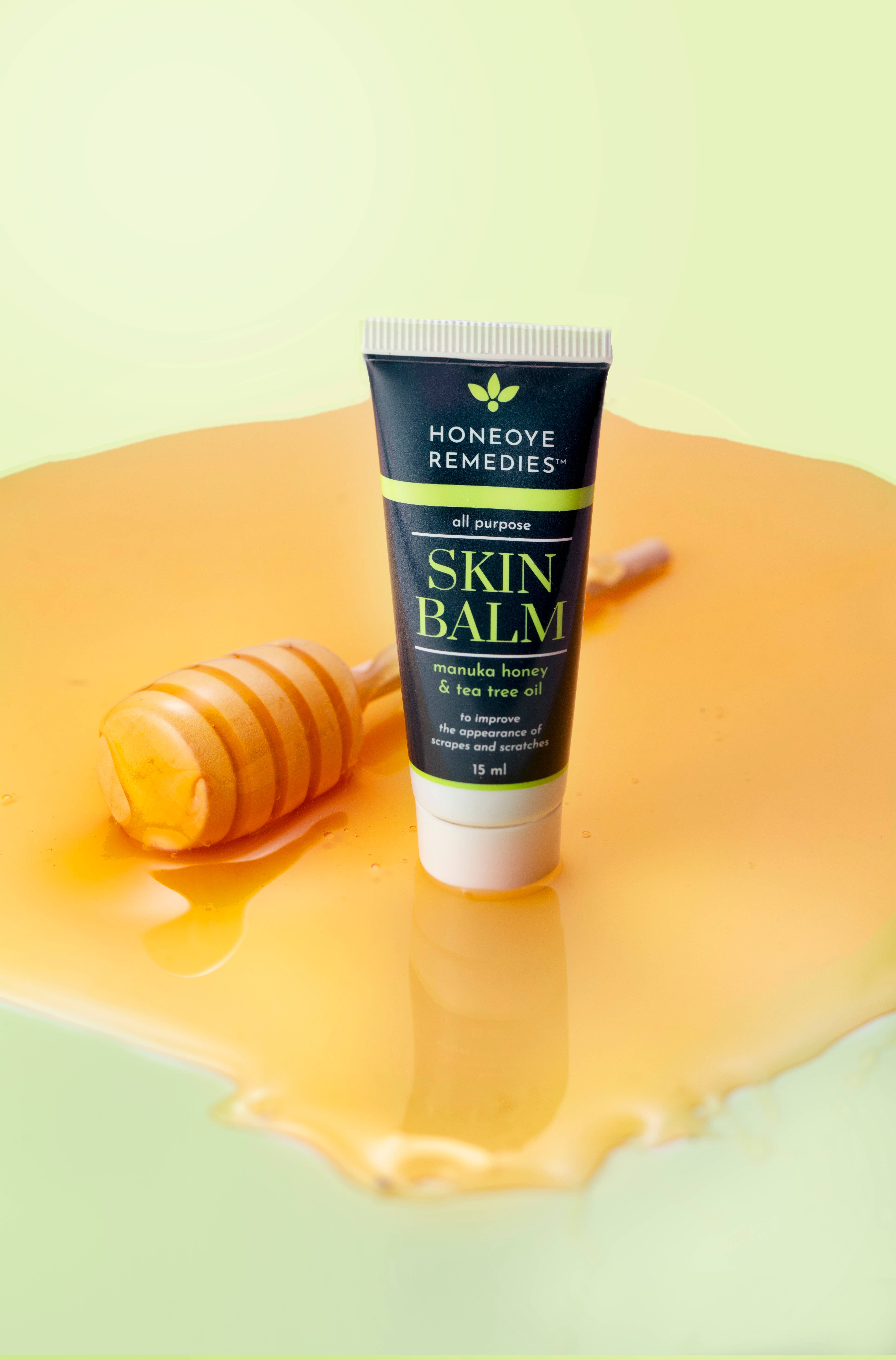 Honeoye Remedies - Wholesale Healing Salve/Balm/Cream - Skin Balm [ 15 ml] | Manuka Honey [550+MGO] & Tea Tree Oil4