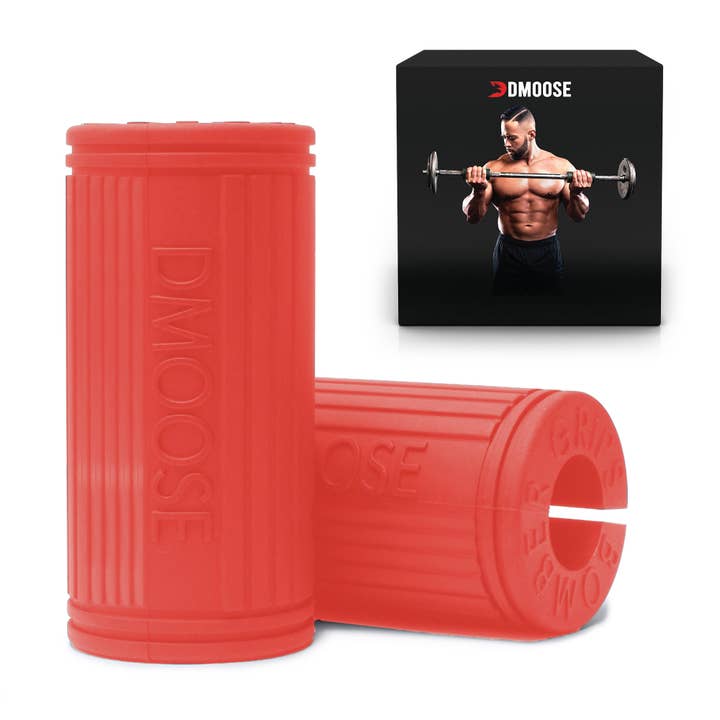 DMOOSE - Wholesale Fitness Equipment - DMoose Thick Bar Grips, Dumbbell Grips, for Bigger Biceps