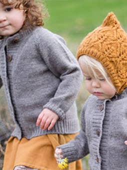 Nooks Design - Wholesale Cardigan - Kids - Narwhal Merino wool knit cardigan