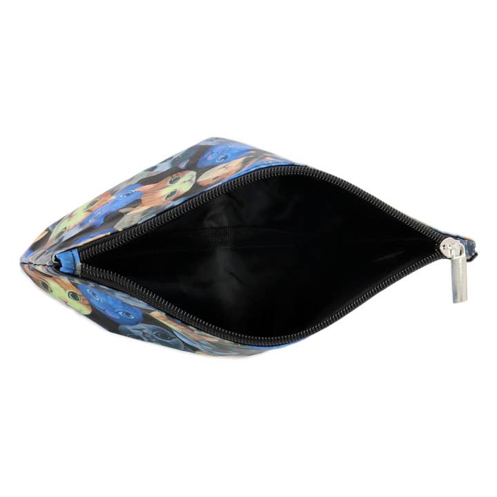 Cap Zone - Wholesale Clutch Bag - Women's - Cat & Dog Pet Friends Matte PVC Zipper Clutch Bag3