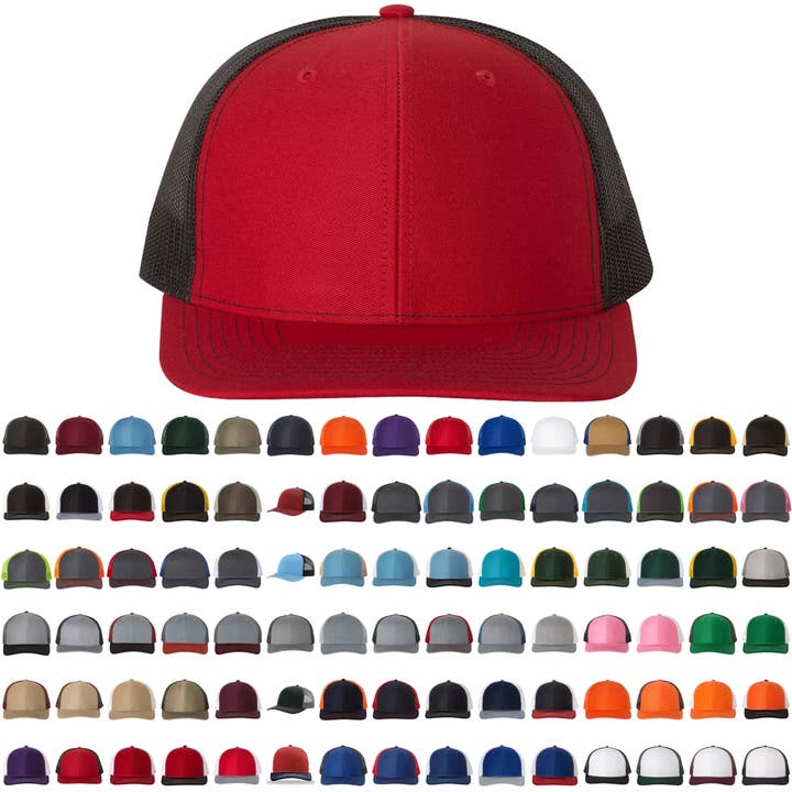 The Park Wholesale - Wholesale Trucker Hat - Unisex - Richardson 112 Classic Premium Trucker Hat, Snapback Cap