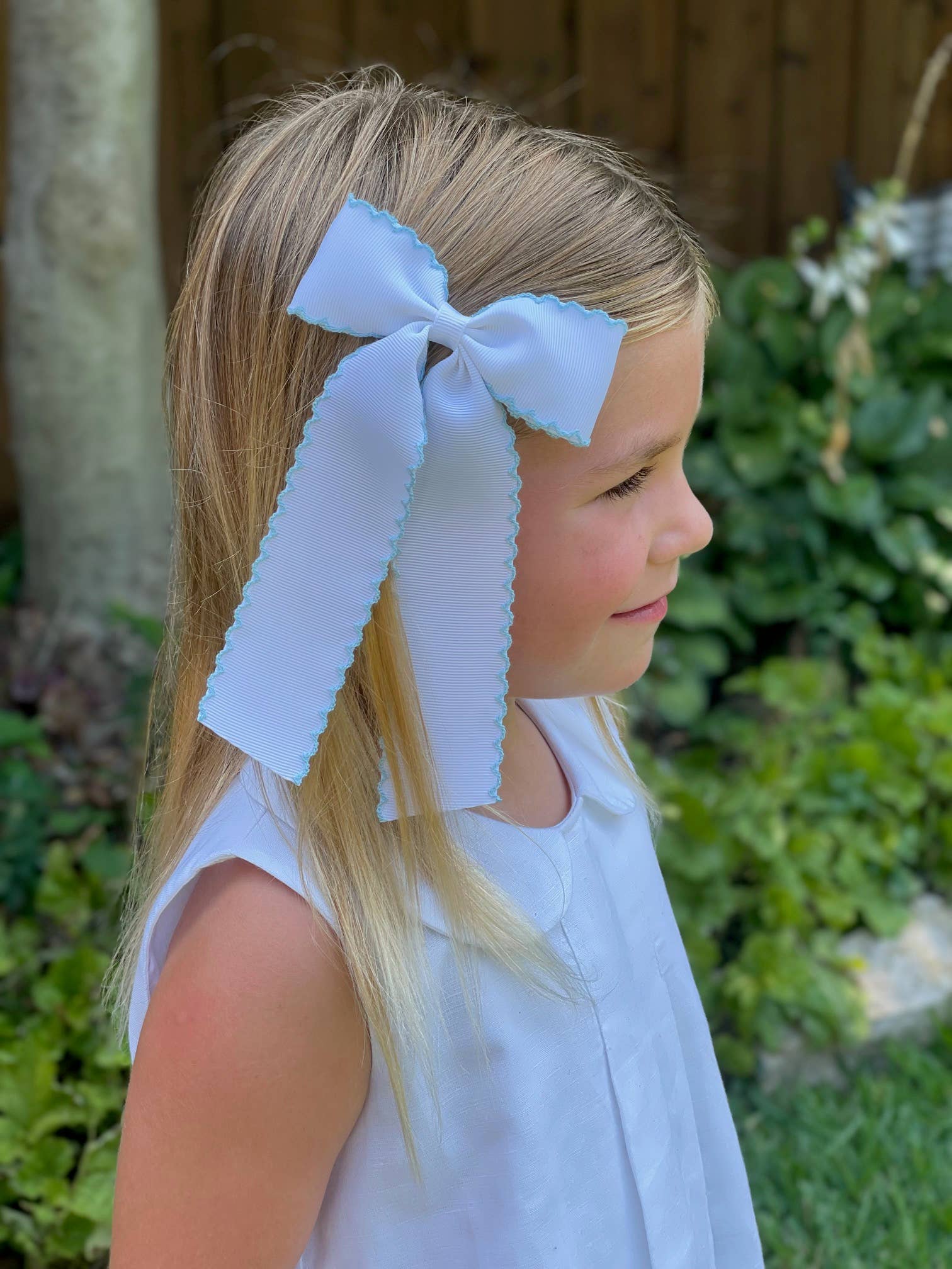 Winn and William – Laço para o cabelo – Criança por atacado – Laço de cauda longa Moonstitch5