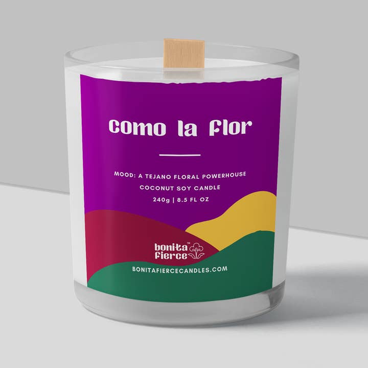 Bonita Fierce Candles - Wholesale Jar/Filled Candle - Como La Flor Candle | Jasmine & Floral Candle0