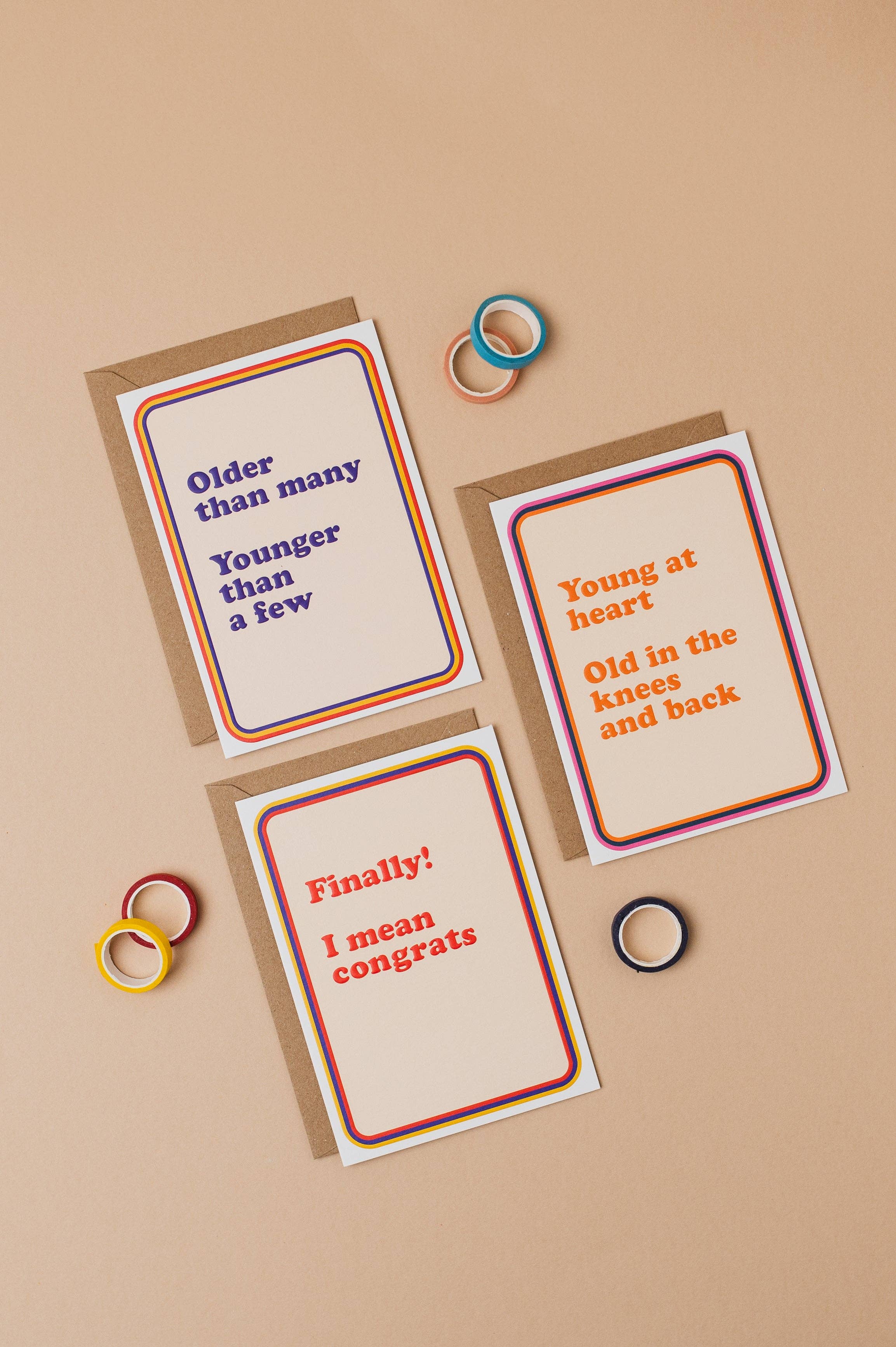 Cath Tate Cards – wholesale Birthday card – YOUNG AT HEART2