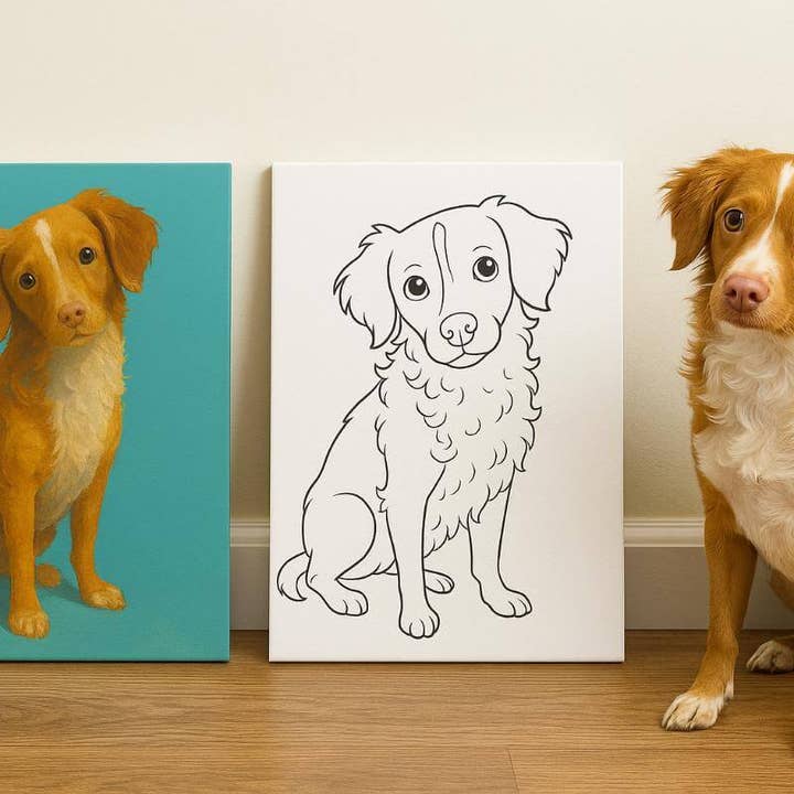 The Artist's Nest - Wholesale DIY Craft Kit - Custom Pet Portrait Painting Kit2