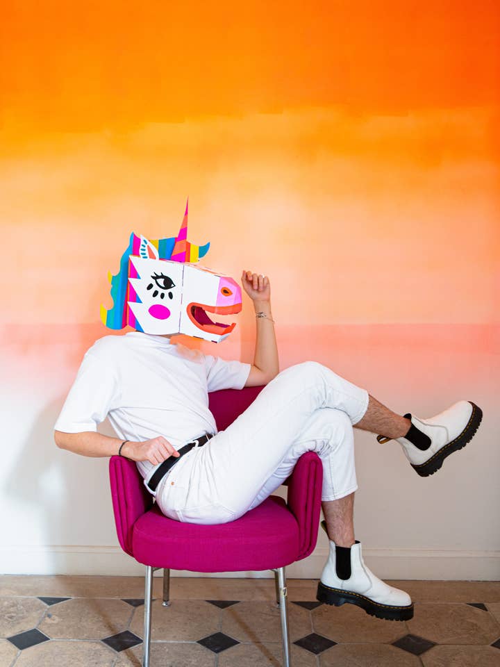 OMY - Wholesale Costume - Kids - 3D kid and adult unicorn Mask