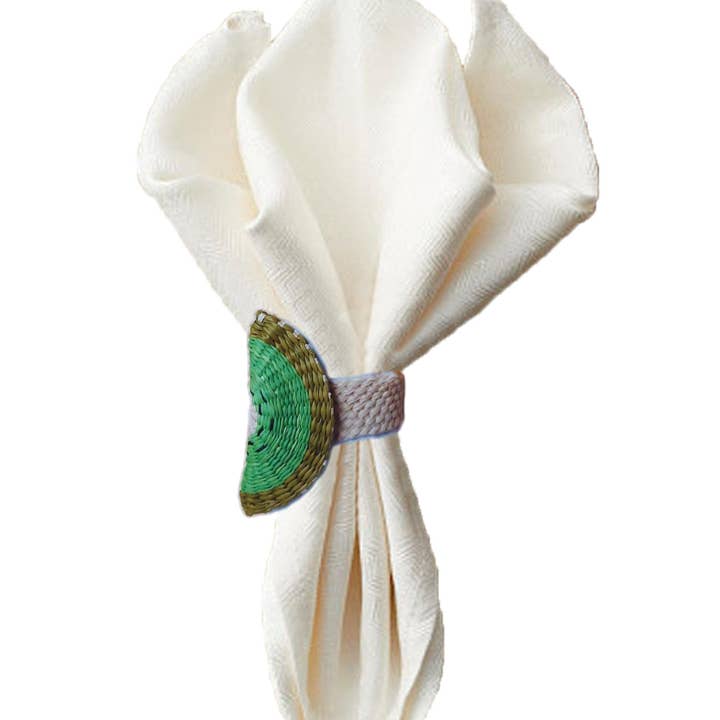 Kiwi Iraca Servetring - Stro Raffia Tafelgerei voor wholesale door Artett