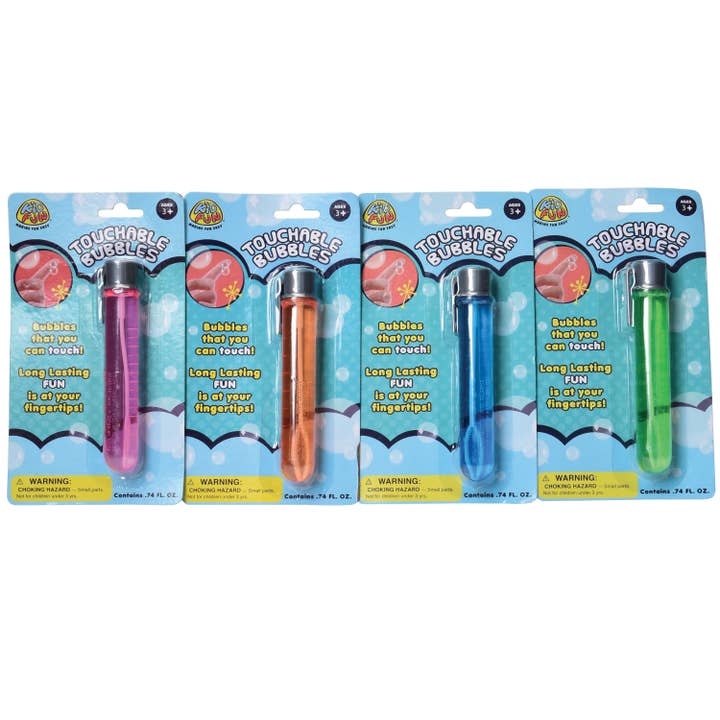US Toy Company - Wholesale Bubble Wand - Kids - Touchable Bubbles 12-unit case pack