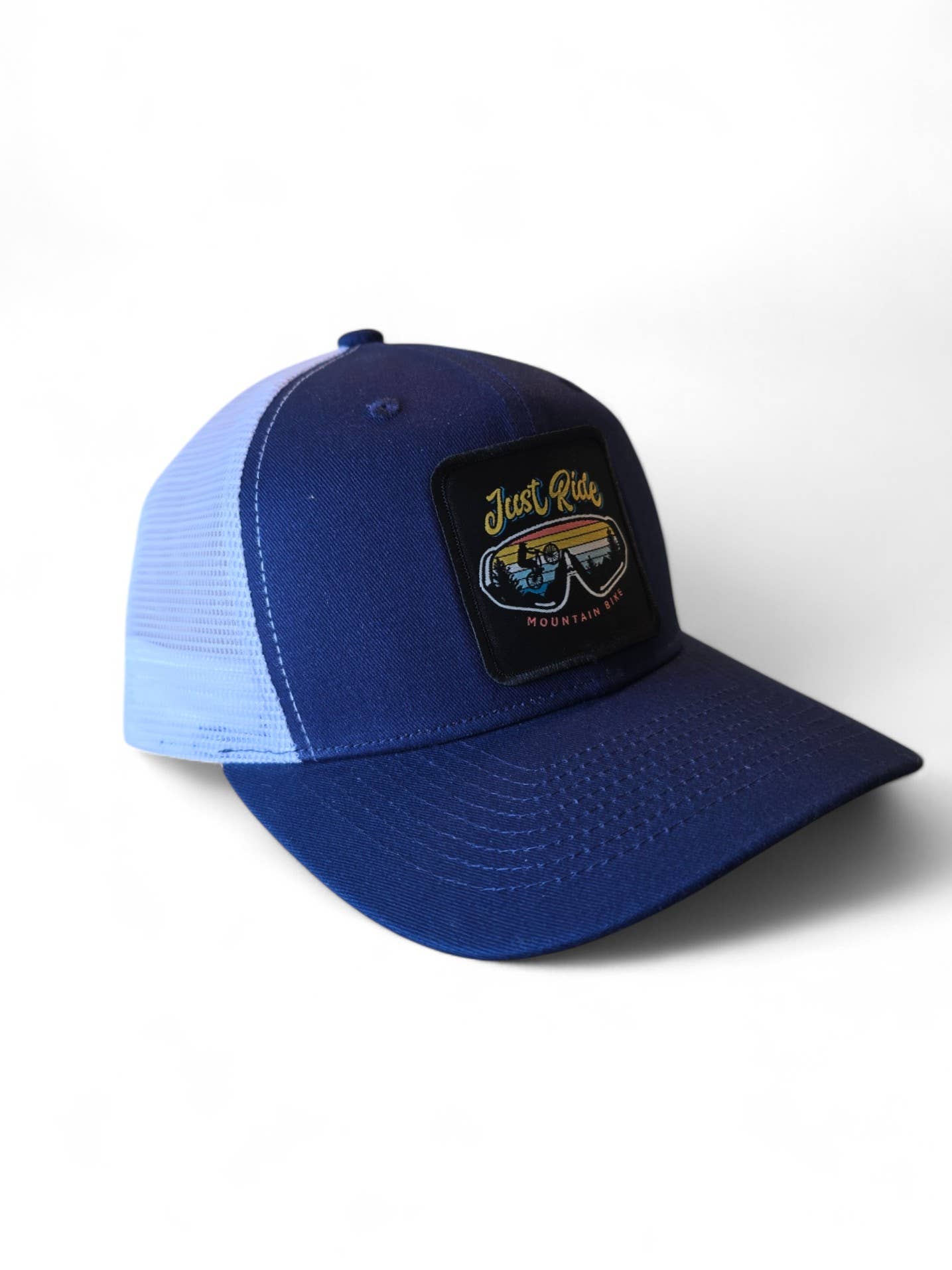 PNW Apparel - Vente Casquette de camionneur – unisexe - Casquette Trucker Just Ride Retro Mountain Bike4