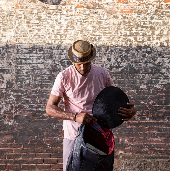 Navy Snake 11:11 Duffle Backpack for wholesale by Benenate