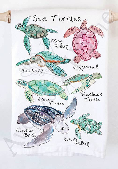 Avery's Home - Wholesale Tea Towel - Sea Turtles Ocean Tea Towel1