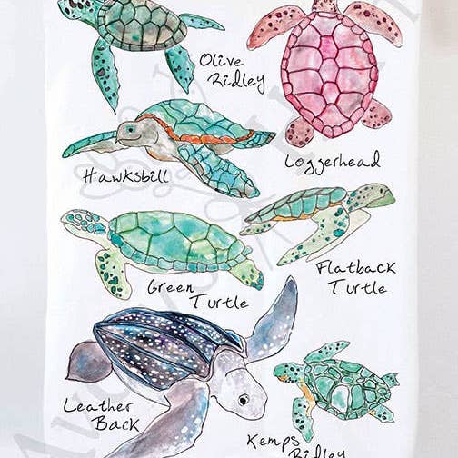 Avery's Home - Wholesale Tea Towel - Sea Turtles Ocean Tea Towel1