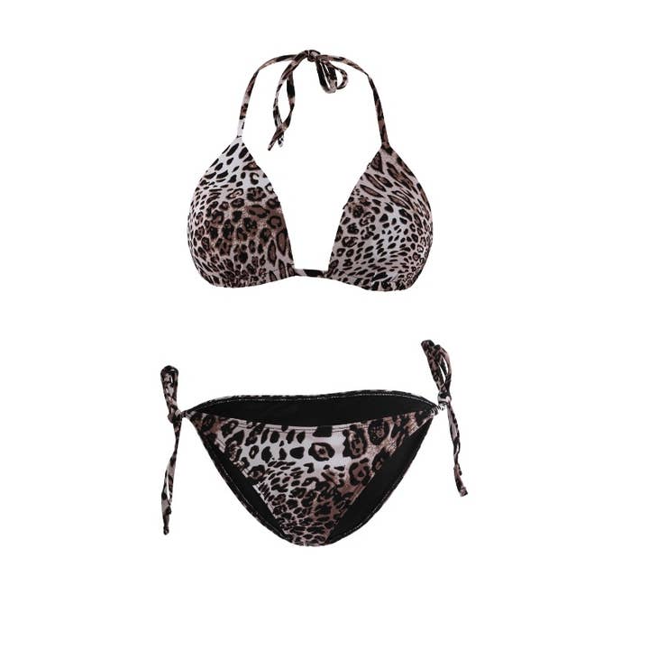 Biquíni estampado de leopardo por atacado de Emilie collection