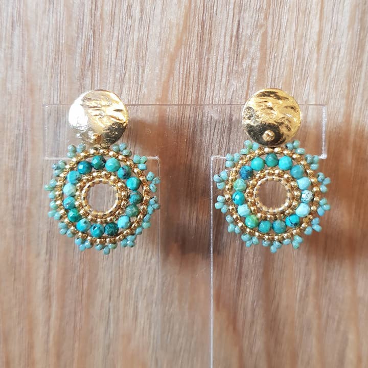 Pendientes Inaya Turquoise para venta al por mayor de C'cedille