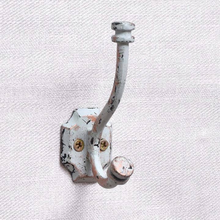 1 Piece Iron Double Prong Hooks for Closet Wall Antique for wholesale on Faire