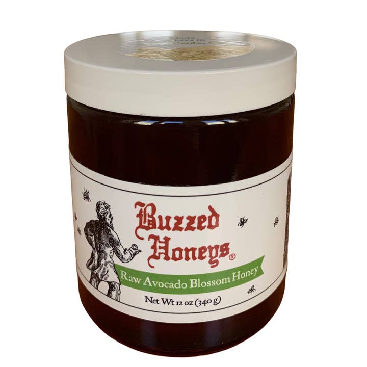 Raw Avocado Honey (12 oz) Liquid for wholesale by Buzzed Honeys, Inc.