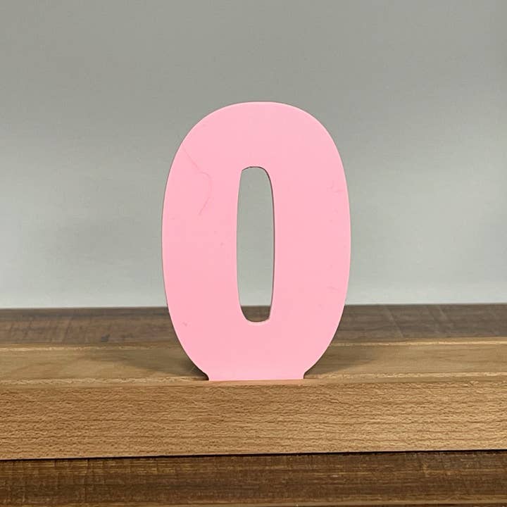 Artifacture - Wholesale Sign - Kryliq Individual Letters: 3" Craftsman Style- Matte Pastel Pink28
