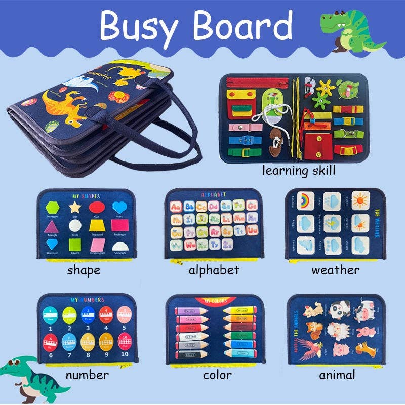 VIGOR - Wholesale Learning Cards - Kids & Baby - Educational Felt Busy Book Kids Sensory Montessori8