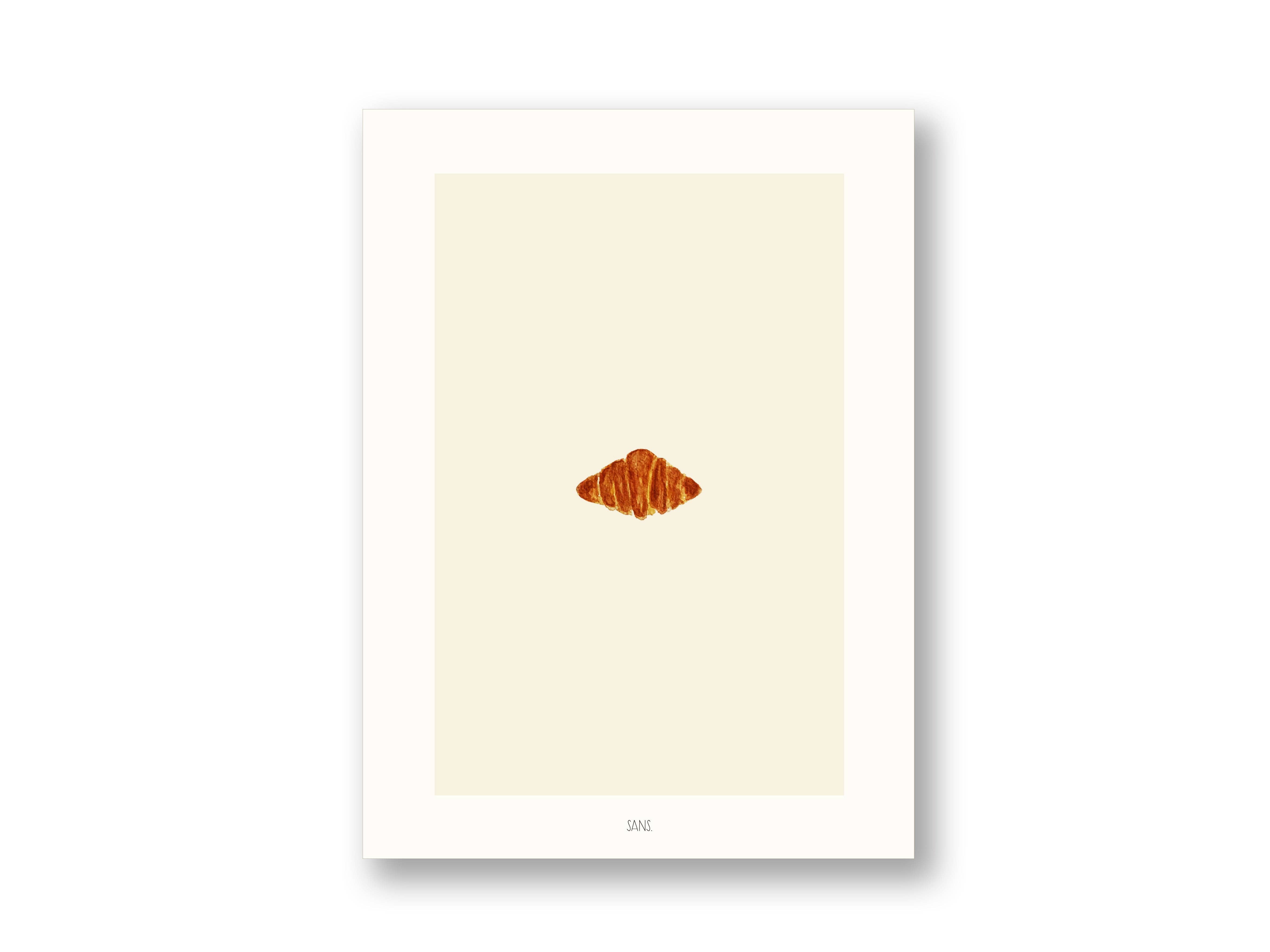 SANS.design - Vente Affiche d'art - Croissant | Impression d'art0