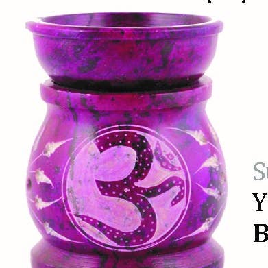 Stenoljebrännare (3 tum) - Purple OM för wholesale av Designs by Deekay Inc.