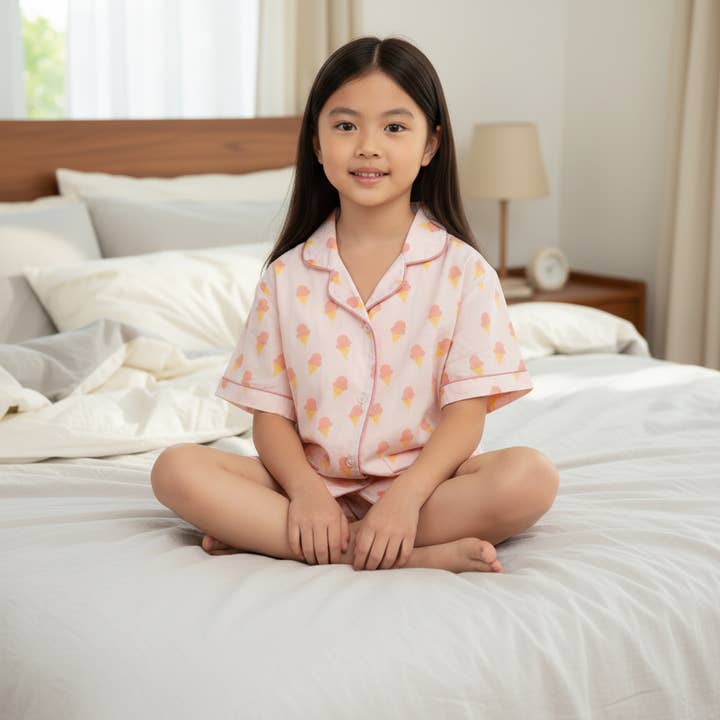 Sweet 100% Dreams Ice Cream Cotton PJ Set - No Tariffs for wholesale by Ruhmee
