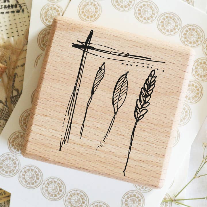 Tampon - Floral abstrait n° 40 pour la vente par Emadam - Art & Design