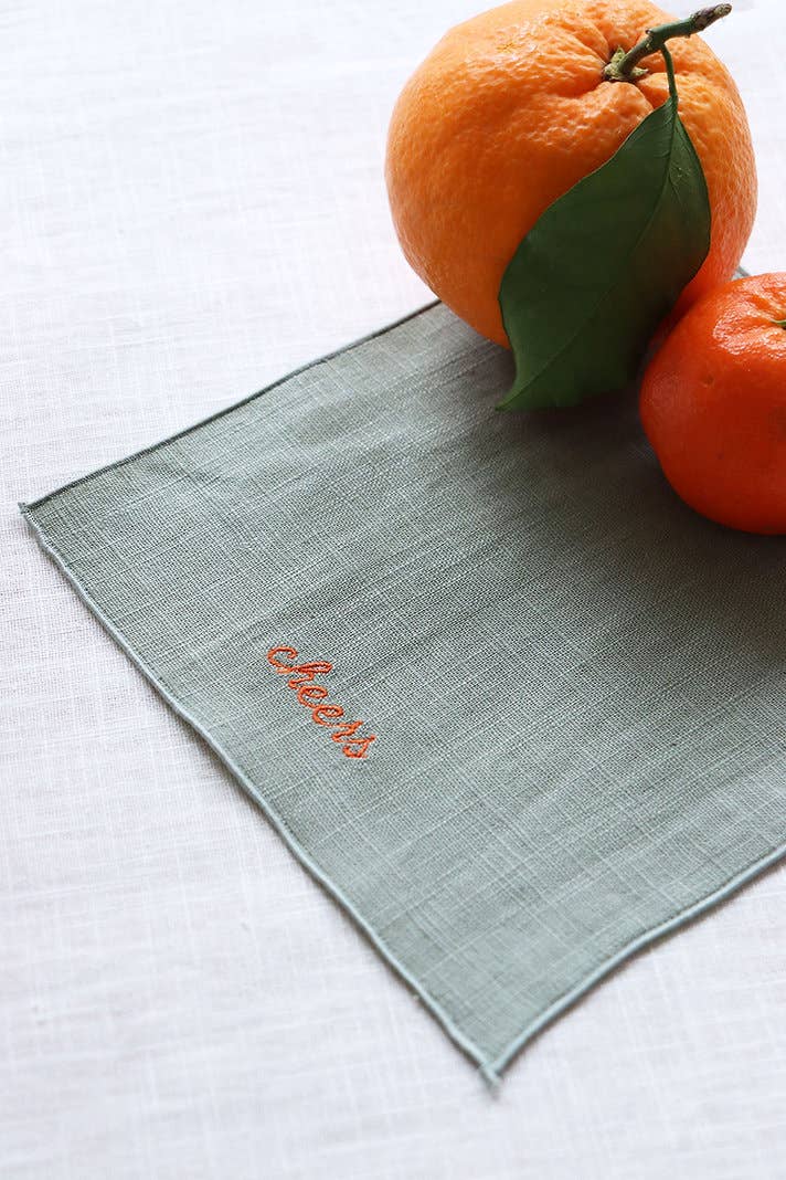 Giardino Segreto - Wholesale Dinner & Cloth Napkin - Pure linen cocktail napkin - EXPRESSIONI2