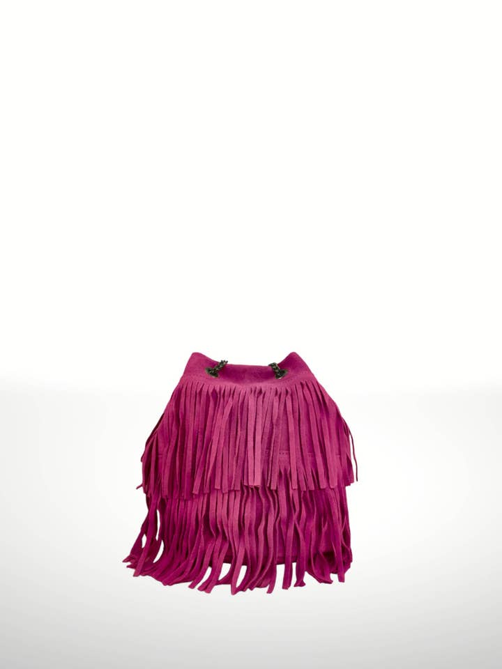 Milenka suede leather bag for wholesale by ITALIAN'S LEATHER