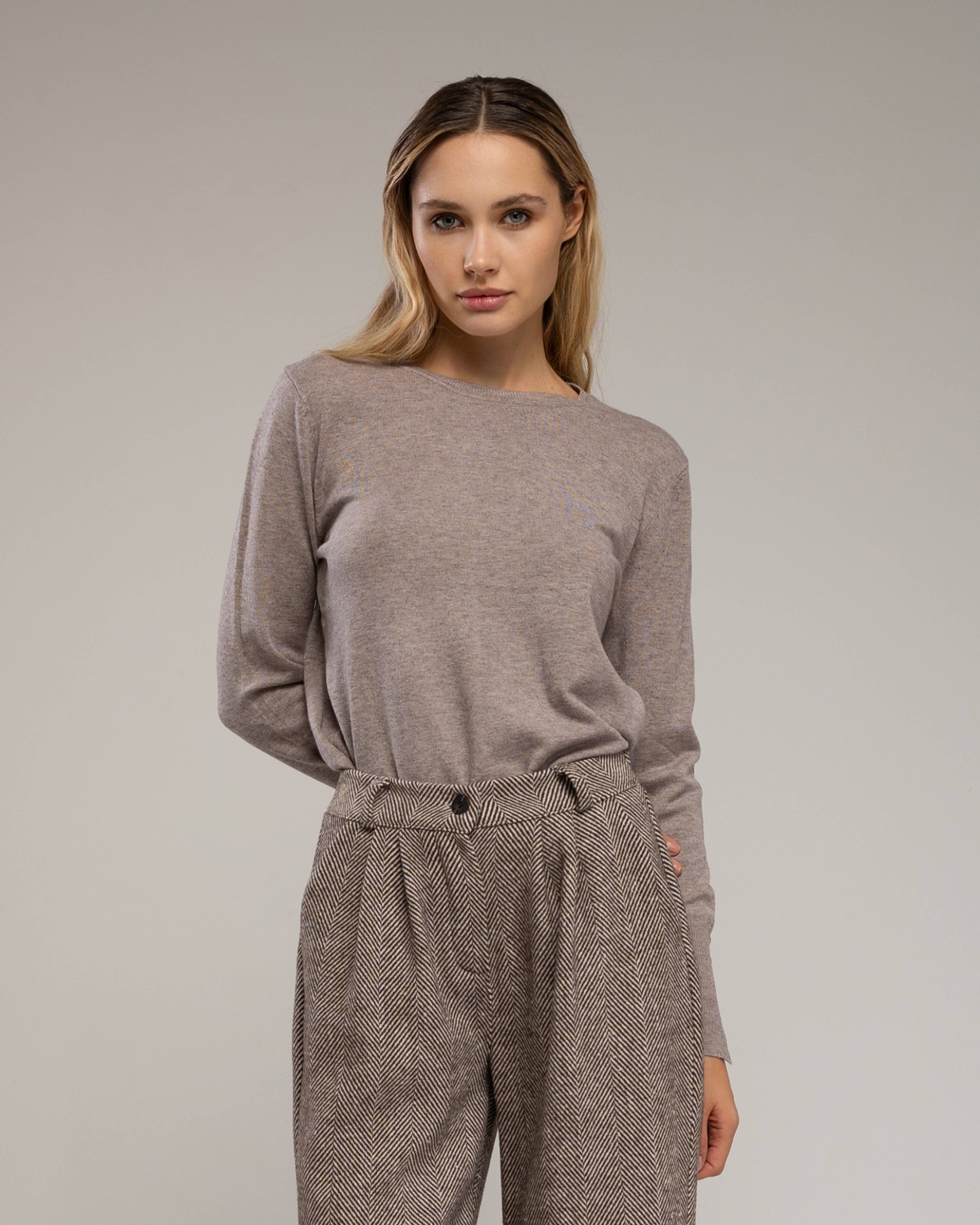 Tantra - Wholesale Knit Sweater - Women's - Fine knit sweater with wool, round neck12