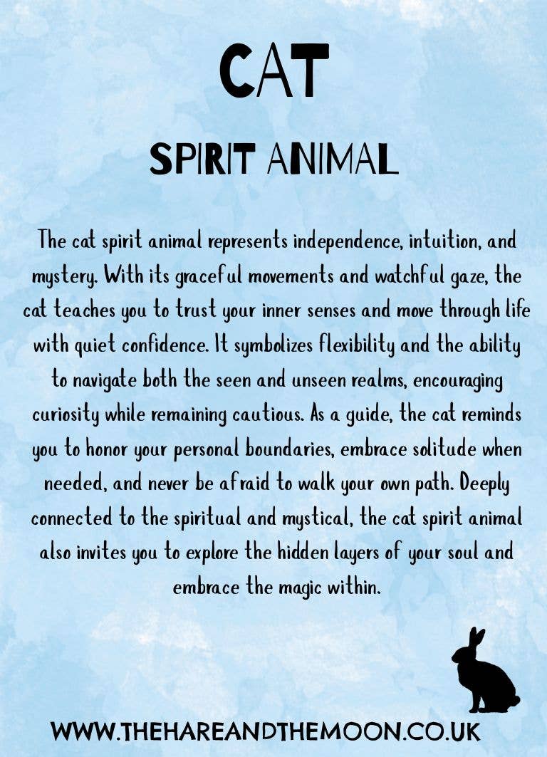 The Hare And The Moon – wholesale Individual charm/pendant – Spirit Animal Charm - Cat - SPA220