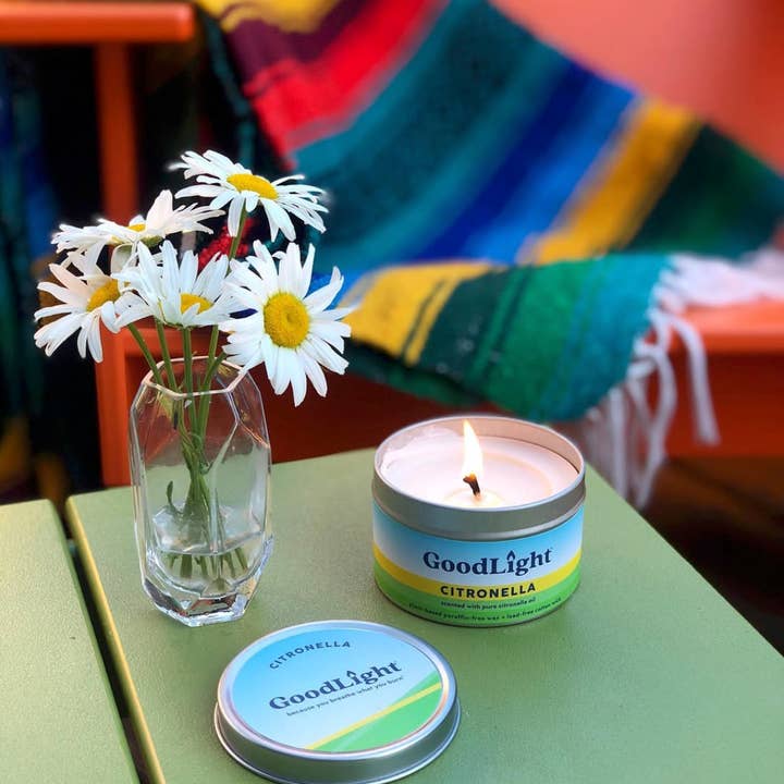 GoodLight Natural Candles - Wholesale Travel Candles - Citronella Candle | 6 oz. Tin1
