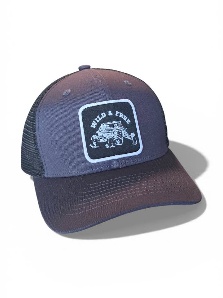 Boné snapback em rede Wild & Free Off-Road para UTV/ATV por atacado de Moove Headwear