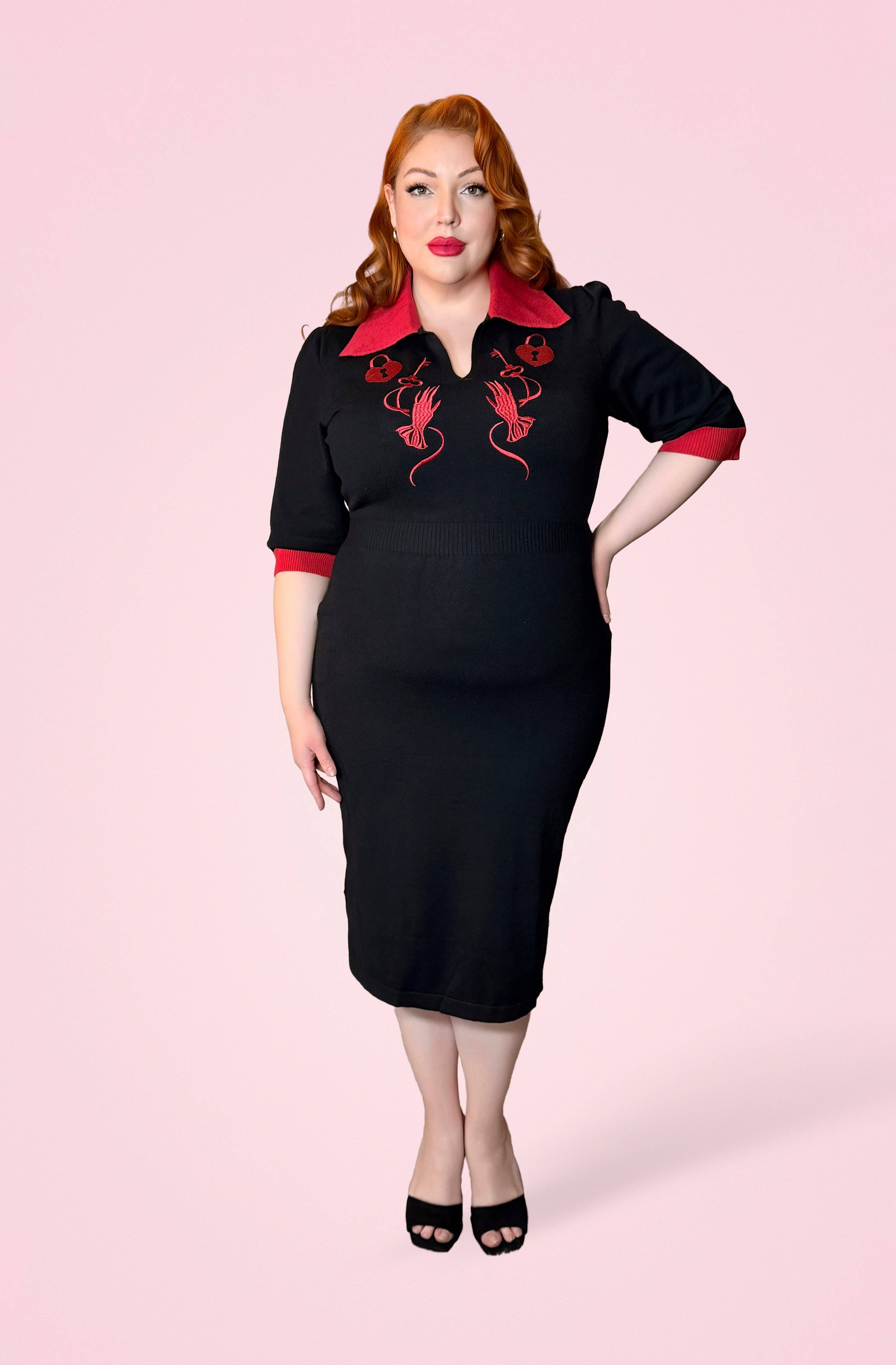 Elle Rebel - Wholesale Dress - Women's - Key to My Heart Knitted Dress1