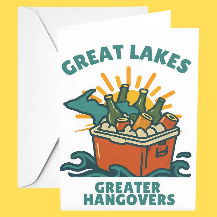 Große Seen, große Kater | Alltags- & Einfach-so-Karte für den Großhandel von Nefer Designer Candles & Home Decor