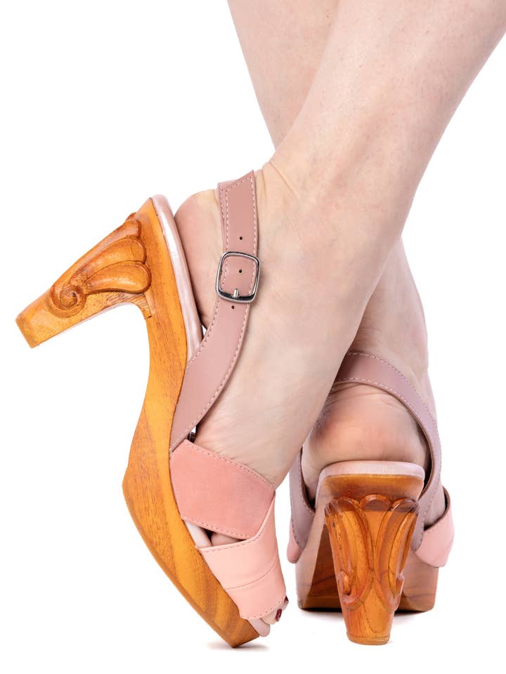 the NEW Venus Stiletto by LouLou von Hochtritt - in Rose Gold for wholesale by Lucky Lou Shoes