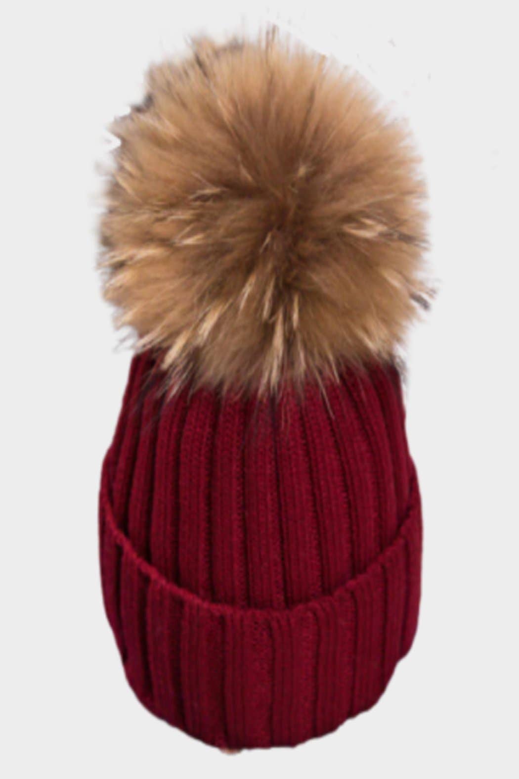 Embellish Your Life - Wholesale Beanie - Women's - Authentic Fur Pom Beanie4