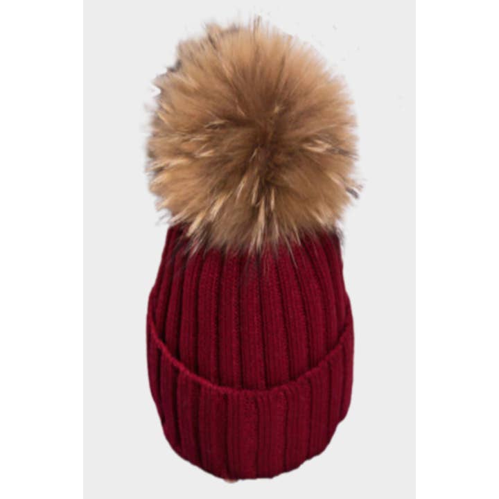 Embellish Your Life - Wholesale Beanie - Women's - Authentic Fur Pom Beanie4