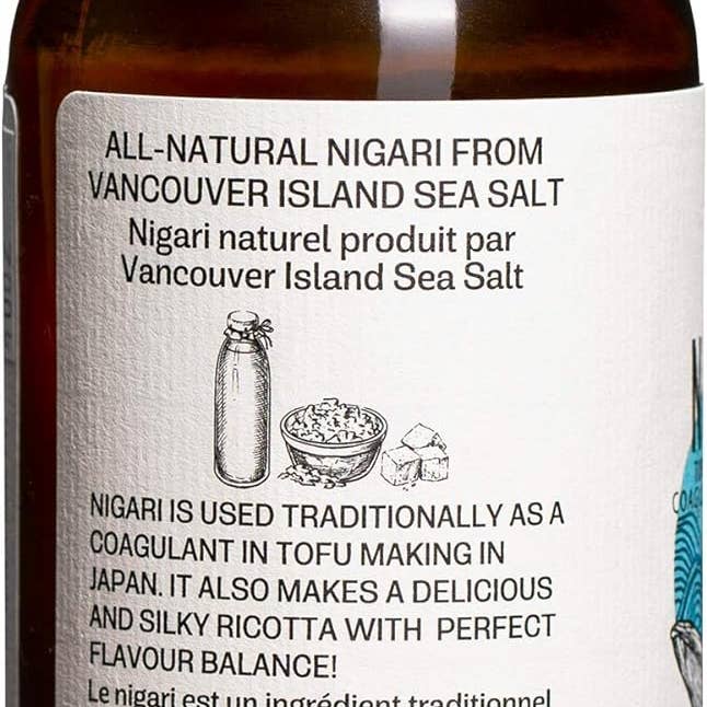 Vancouver Island Sea Salt - Vendita all'ingrosso Kit fai da te per alimenti - Coagulante al tofu Nigari liquido completamente naturale1