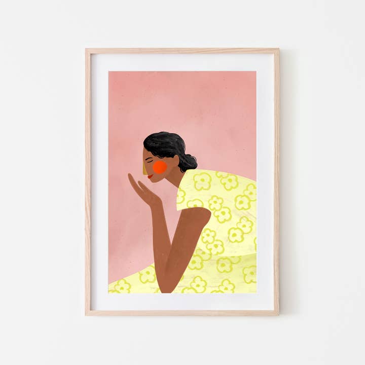 The Woman With The Yellow Florals for wholesale by Bea Müller