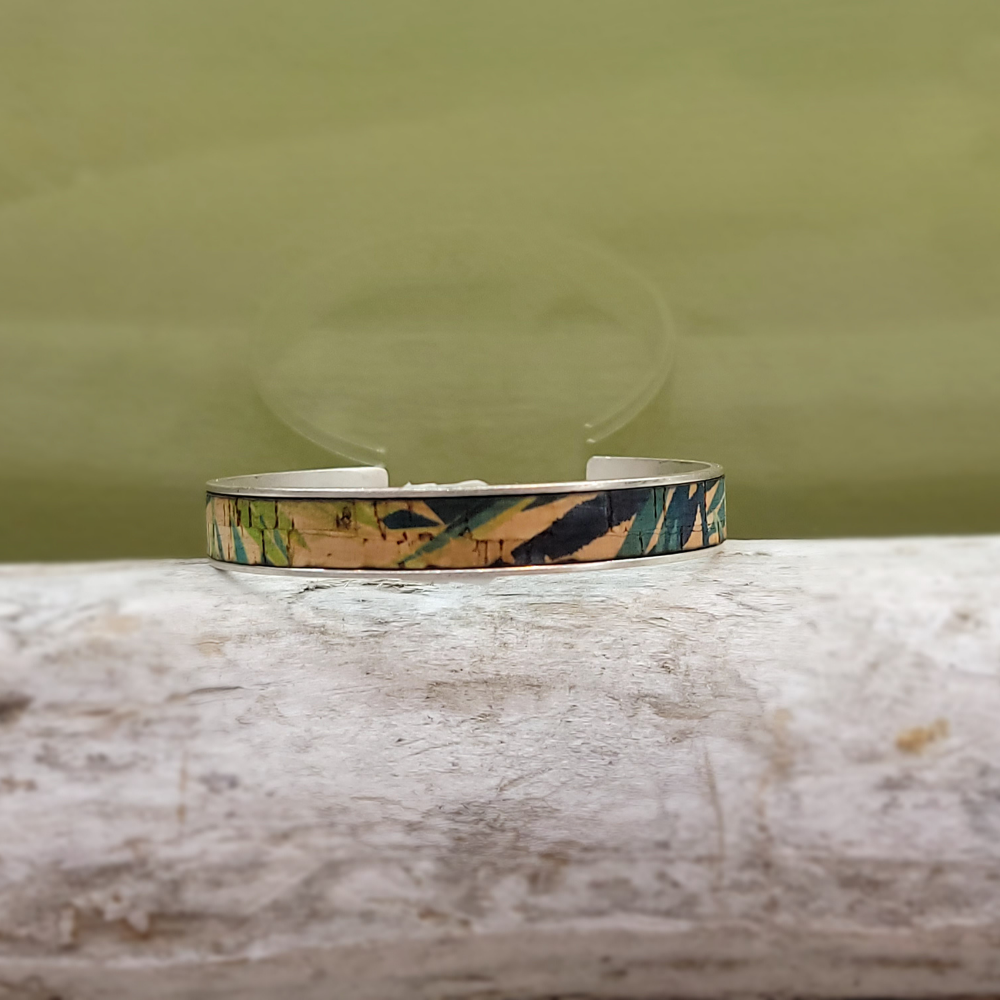 Gem Lounge Jewelry – Großhandel Manschettenarmband – Kork Silber Skinny Cuff Armband7