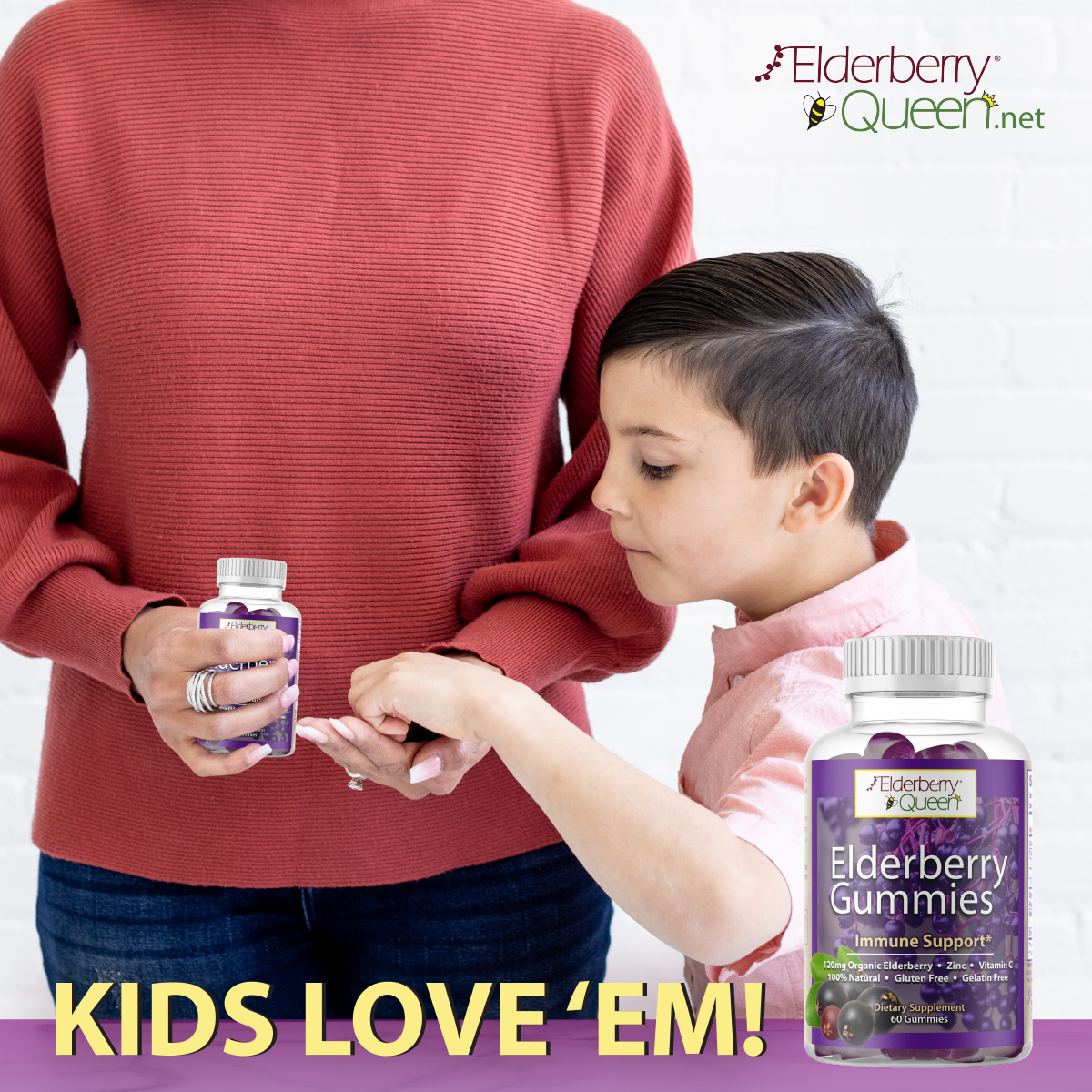 Elderberry Queen - Vente Supplément oral/vitamine - Gélatines au sureau avec vitamine C et zinc, 60 carats8