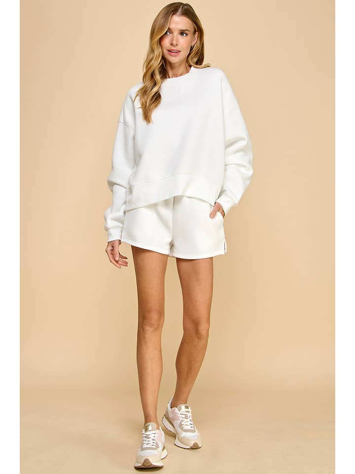 TCEC - Wholesale Sweatshirt - Women's - CT7976-Dropped Shoulder Sweatshirt