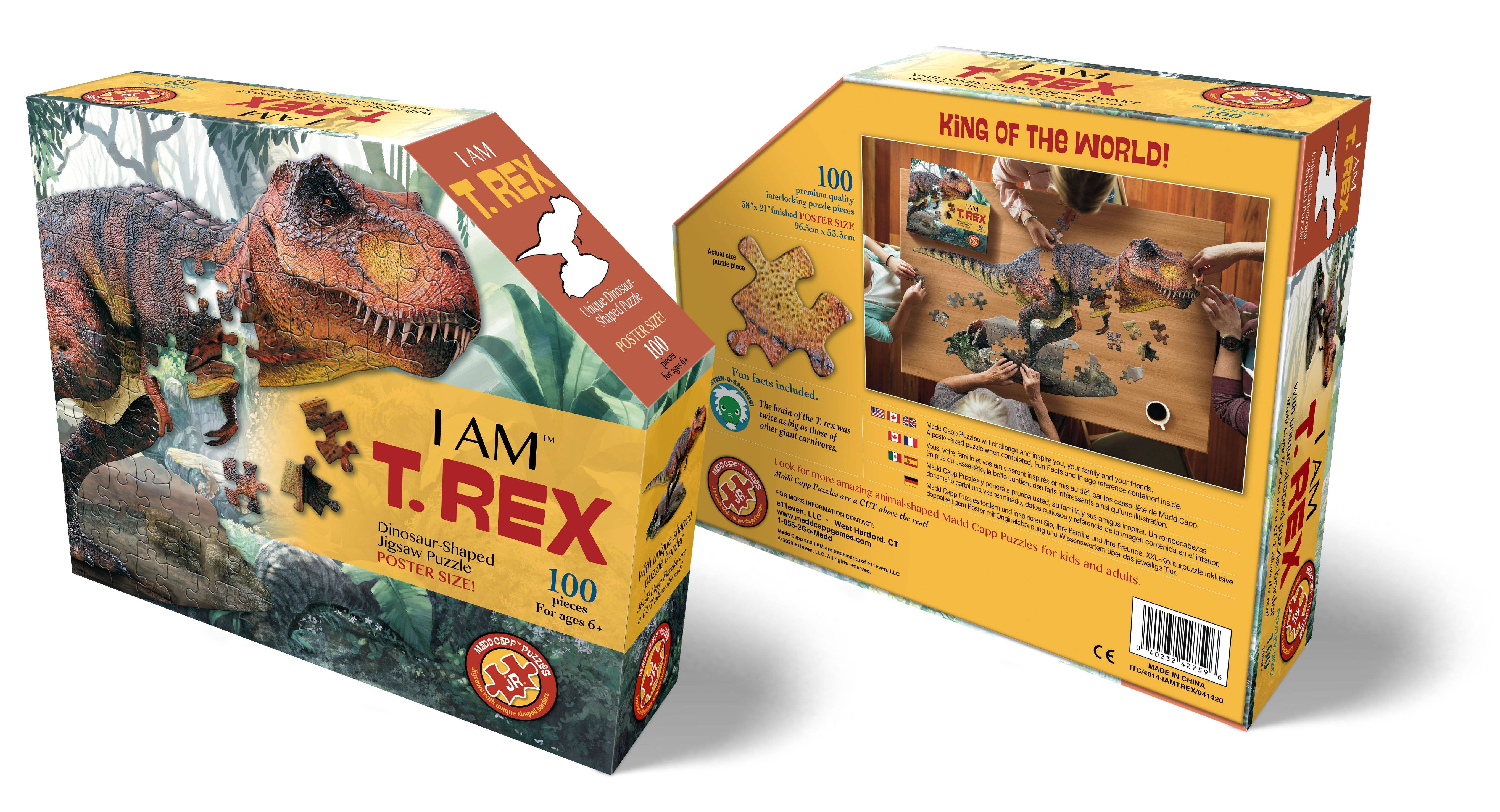 Madd Capp Games & Puzzles - Wholesale Puzzle - Kids - I AM T. Rex 100 piece jigsaw puzzle - gift3