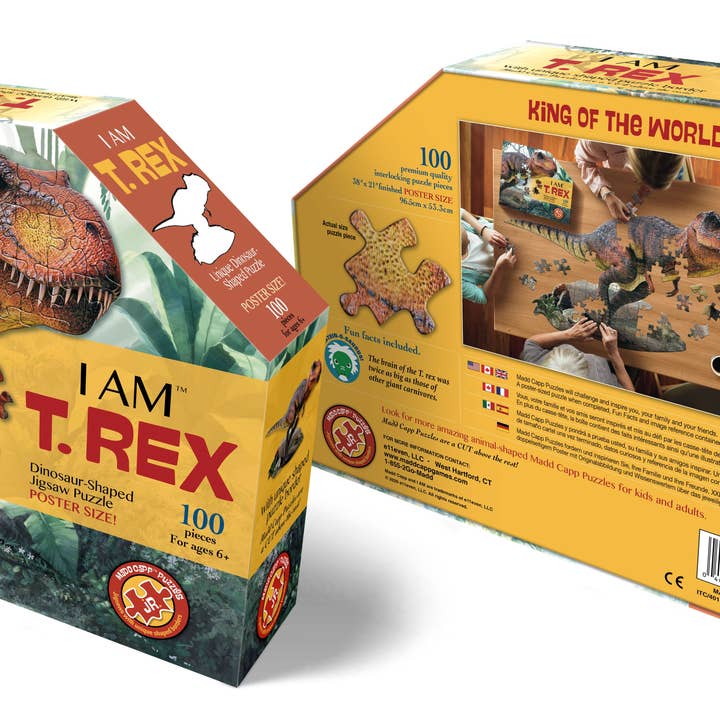 Madd Capp Games & Puzzles - Wholesale Puzzle - Kids - I AM T. Rex 100 piece jigsaw puzzle - gift3