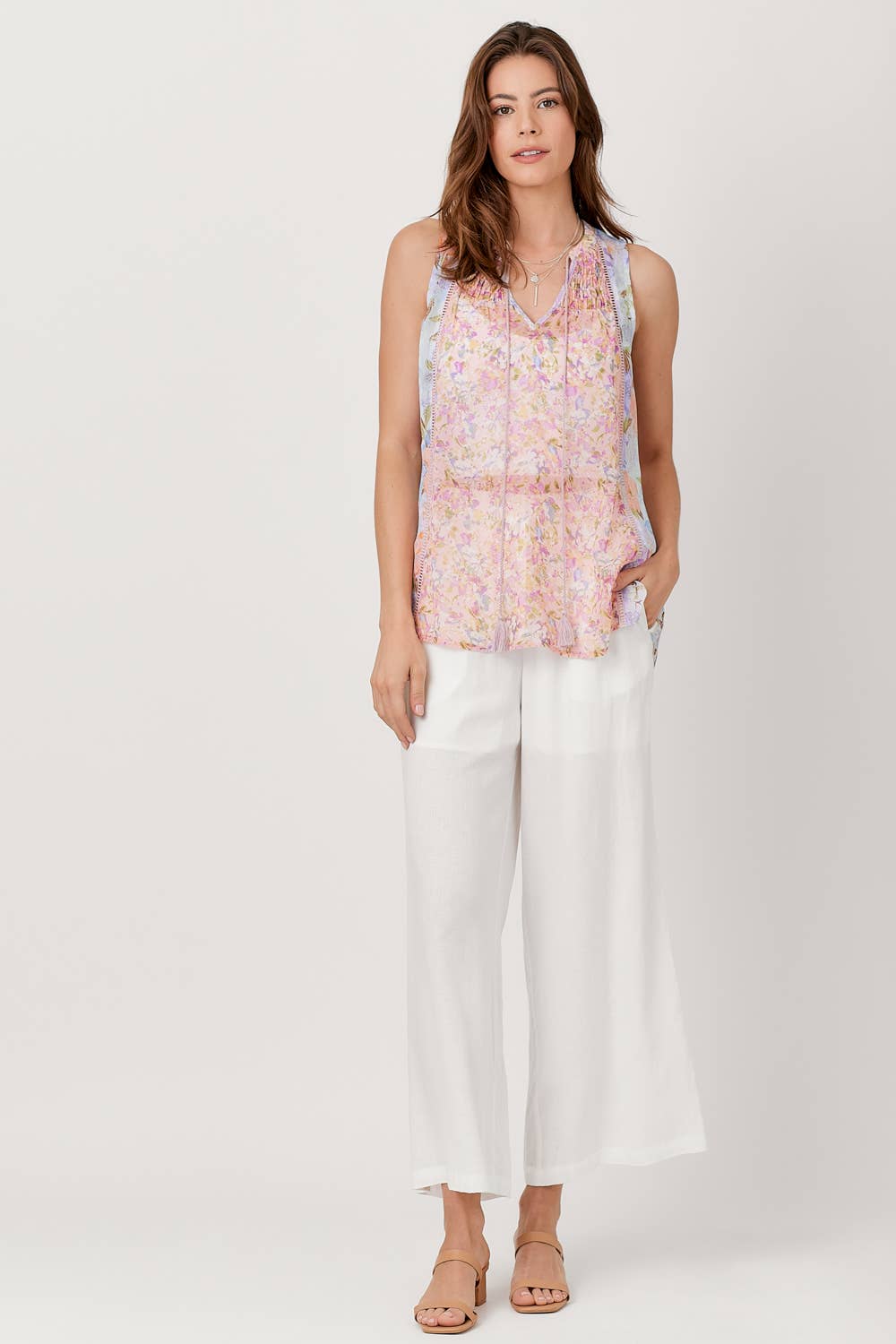 Mystree - Wholesale Blouse - Women's - 60701 Mixed Print Flowy Top12