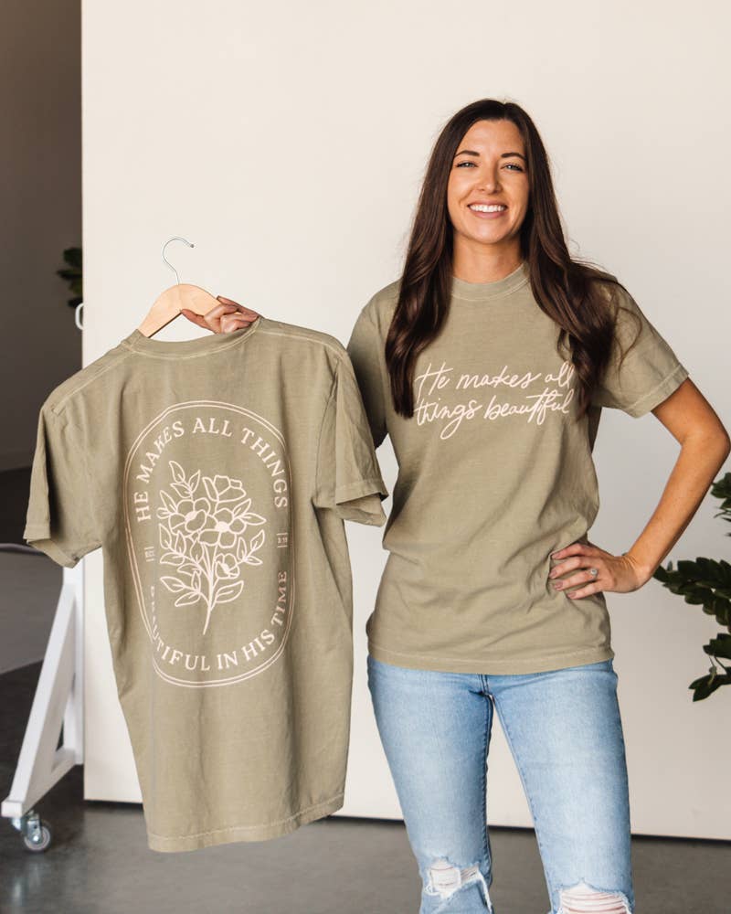 The Anastasia Co - Wholesale Screen Printed T-Shirt - Women's - All Things Beautiful Tee1