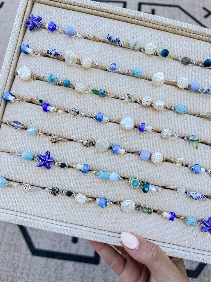 Kollektion Ocean Ring, Halbes Tablett für den Großhandel von Bijoux Boutique LLC