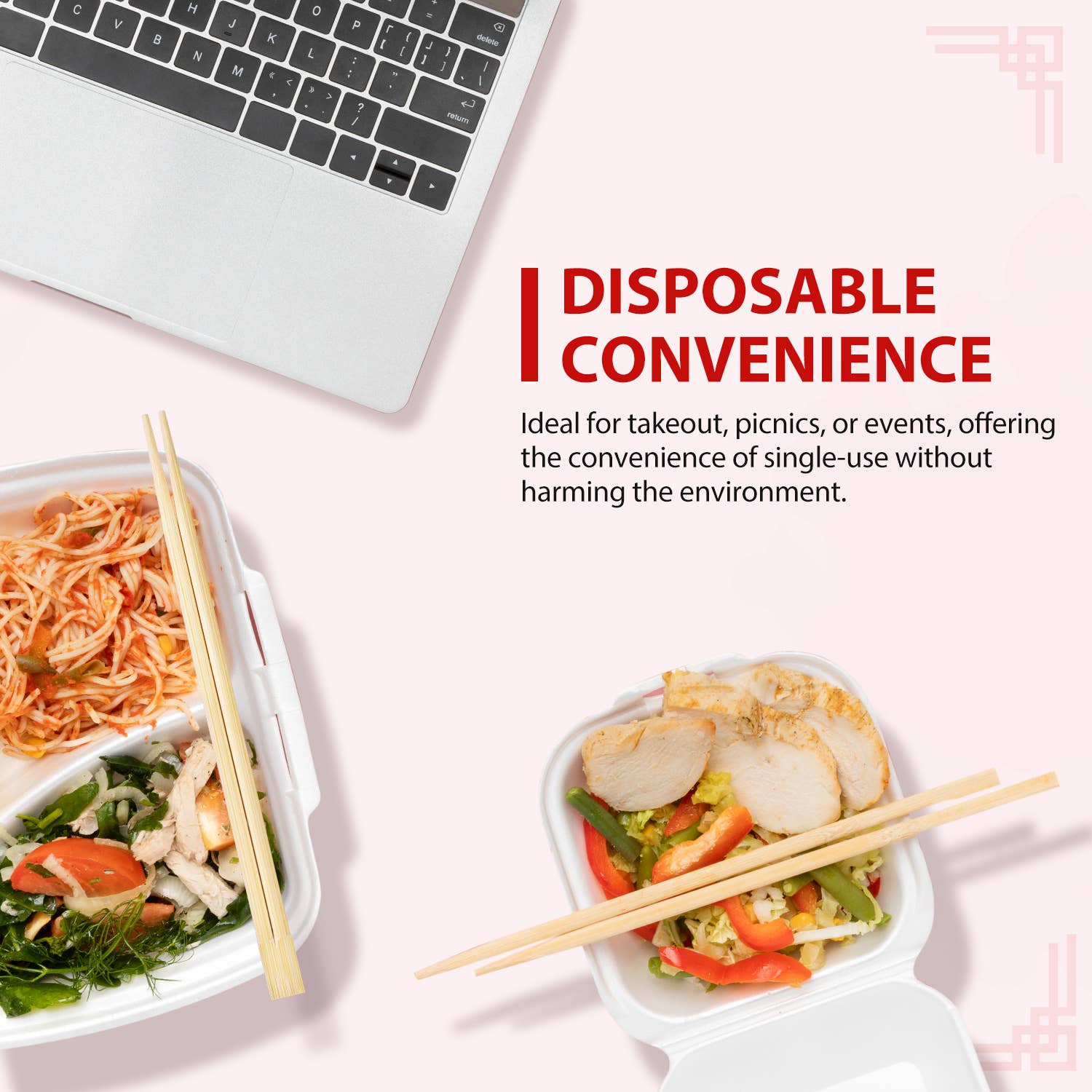 soeos - Vendita all'ingrosso Bacchette - Bacchette monouso in bambù Soeos Premium (100 set)7