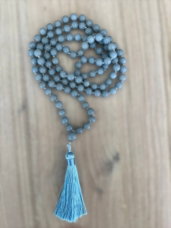 Collar Mala de angelita - 8 mm para venta al por mayor de Luna Rae